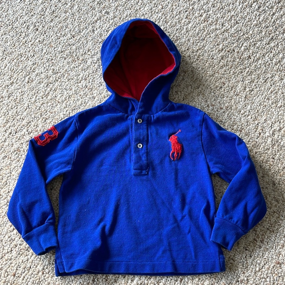 Ralph Lauren long sleeve hooded shirt